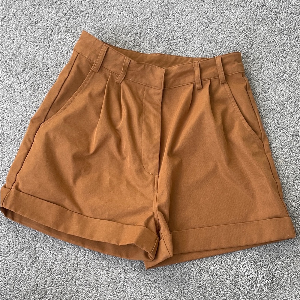 Blue Rain High Waisted Shorts